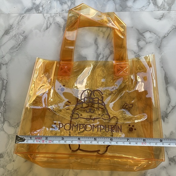 Taiwan Family Mart SANRIO 2023 POMPOM PURIN clear mini tote - Picture 6 of 9
